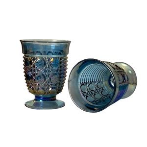 Vintage Indiana Blue Carnival Glass